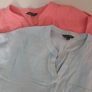 Tahari Pink and Blue Blouses